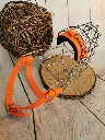 Maulkorb neon-orange Riemen.webp