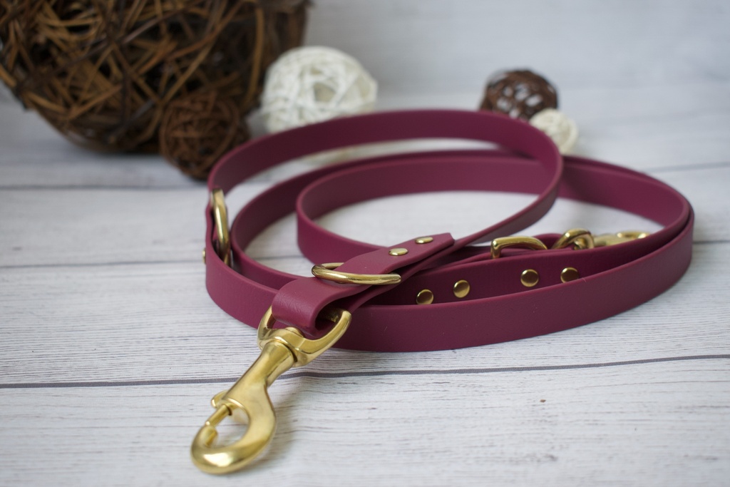 [L2603] 4Beiner Hundeleine "Comfort" einfarbig